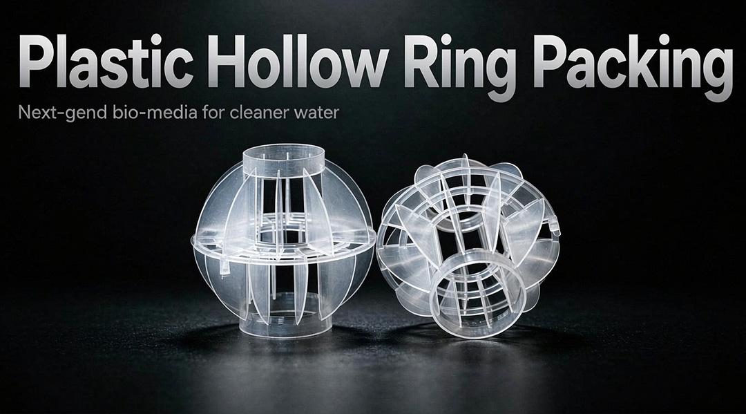 Bulk PP plastic hollow ring ripple packing in white and beige color for cooling tower filling